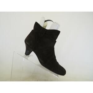 NINE WEST Womens Brown Suede Slouch Fashion Ankle Boots Booties Size 8.5 M